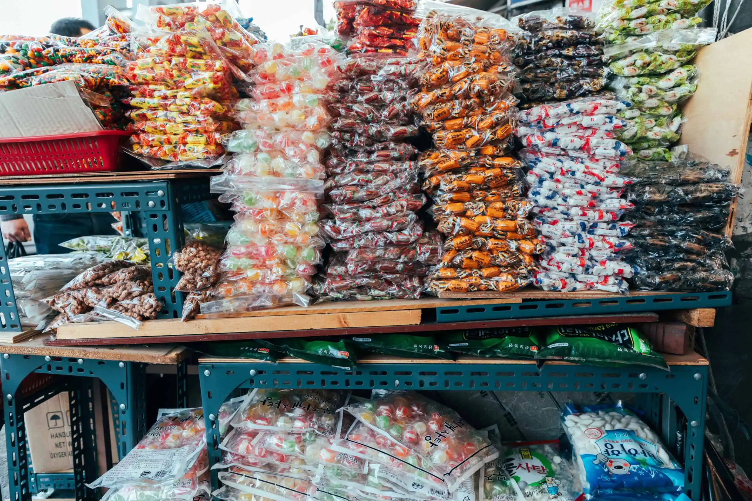 closeup korean candy bag packaging scaled